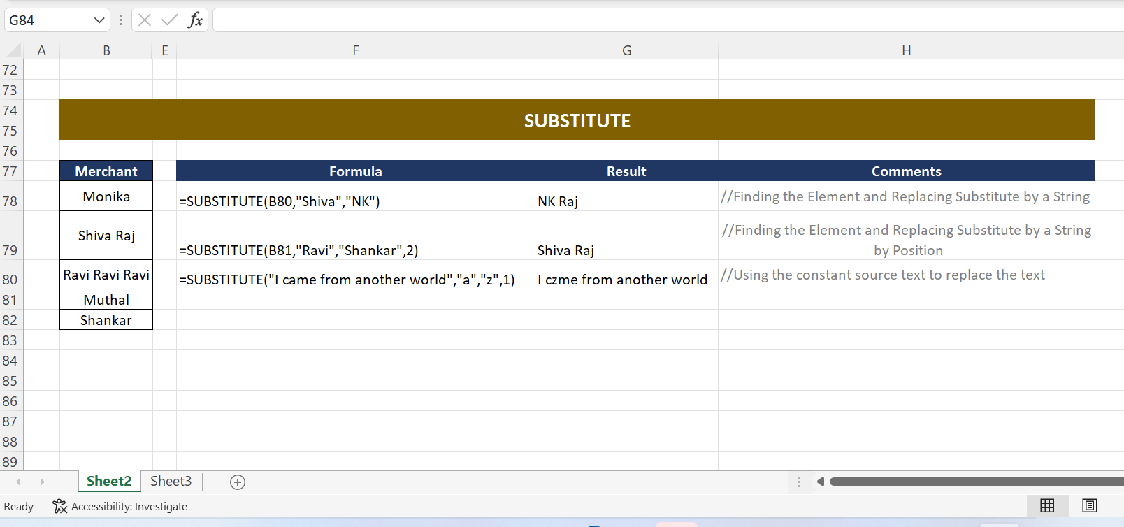 How To Replace A Text In Excel With SUBSTITUTE Function Techbugger